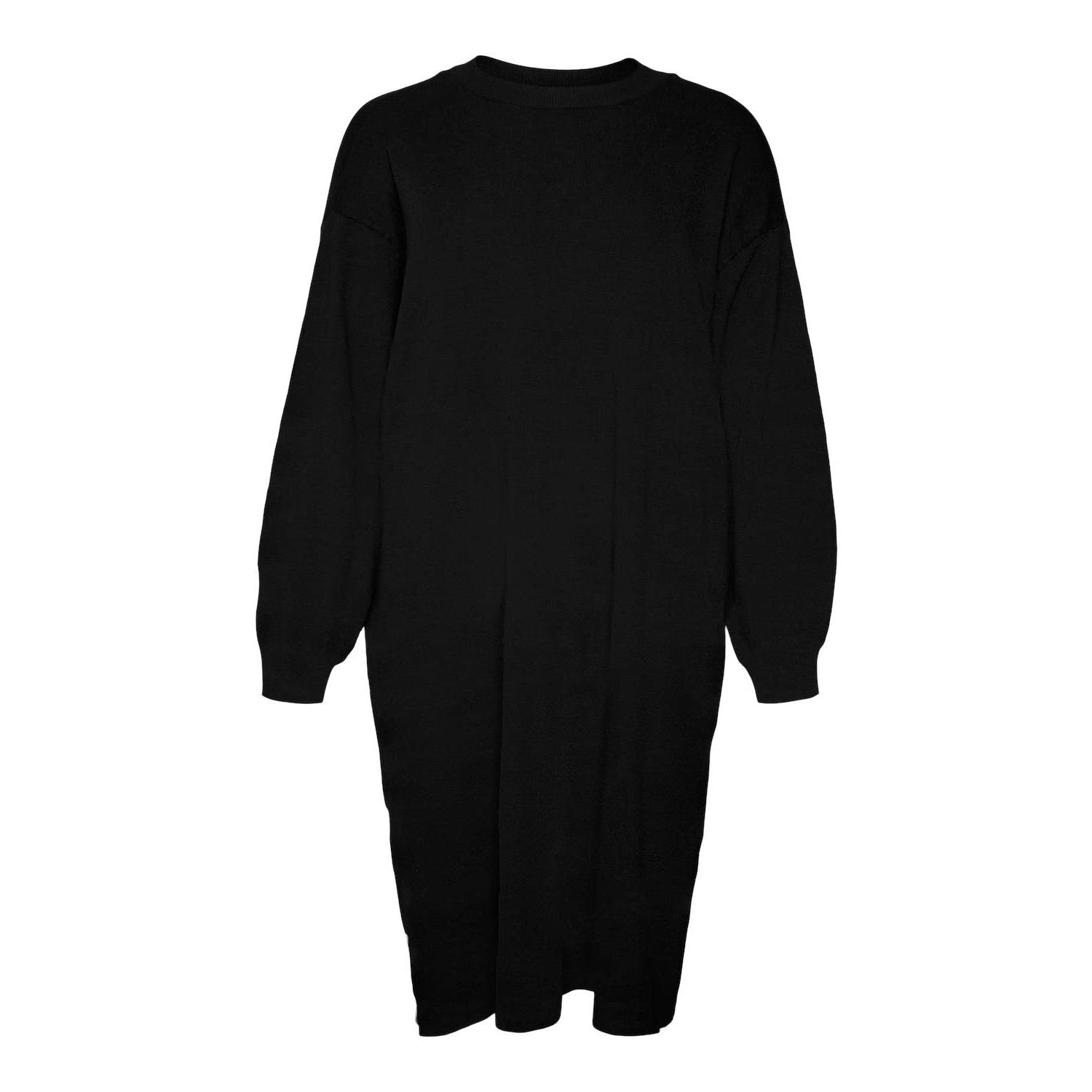 VERO MODA CURVE fijngebreide jurk VMCRAIN zwart