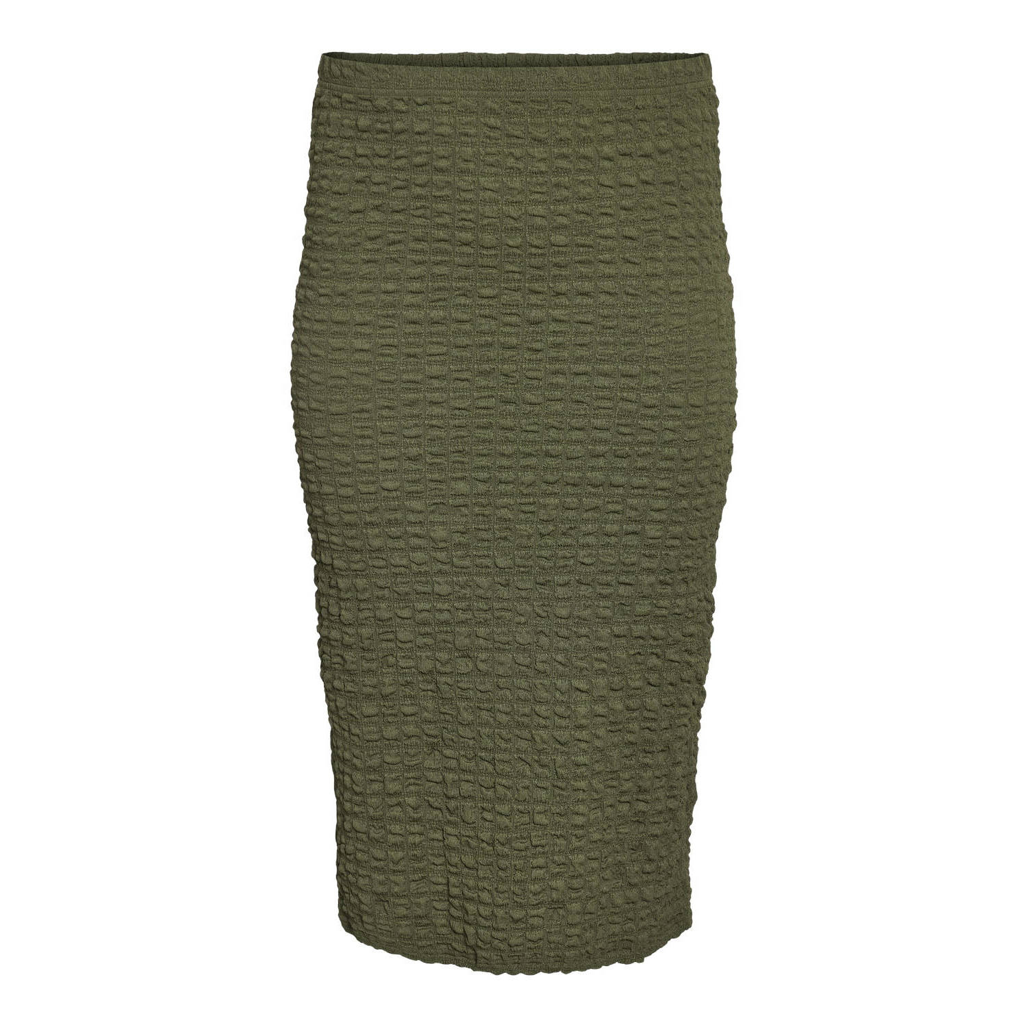 NOISY MAY Curve midi rok NMZAHARA kaki