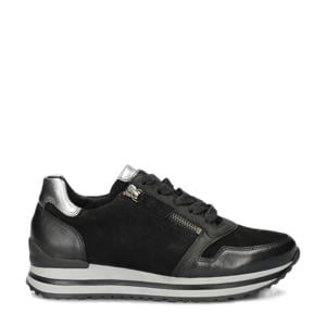 leren sneakers zwart
