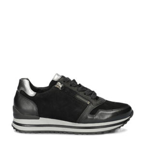 leren sneakers zwart