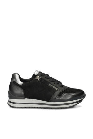 leren sneakers zwart