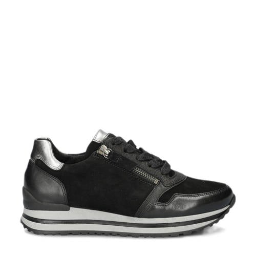 Gabor leren sneakers zwart afbeelding