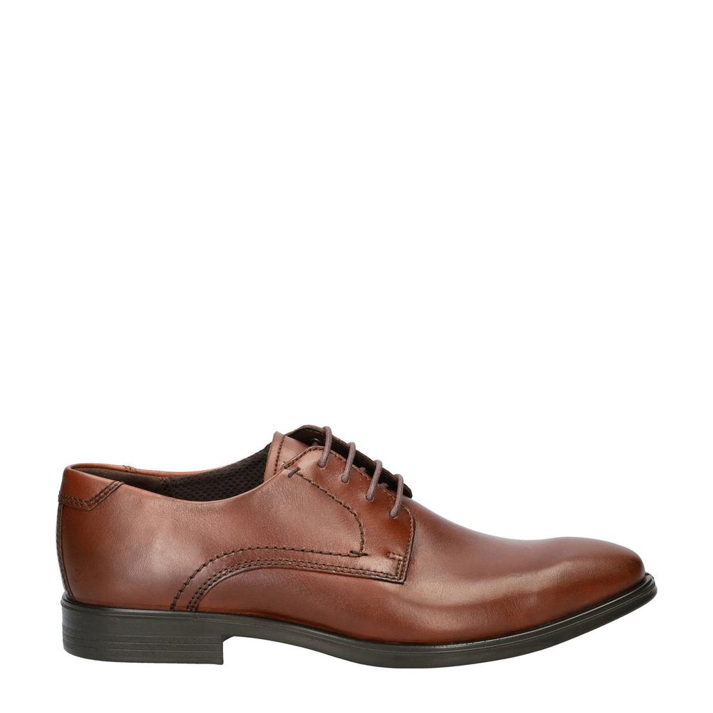 Bruine heren Ecco Melbourne leren veterschoenen