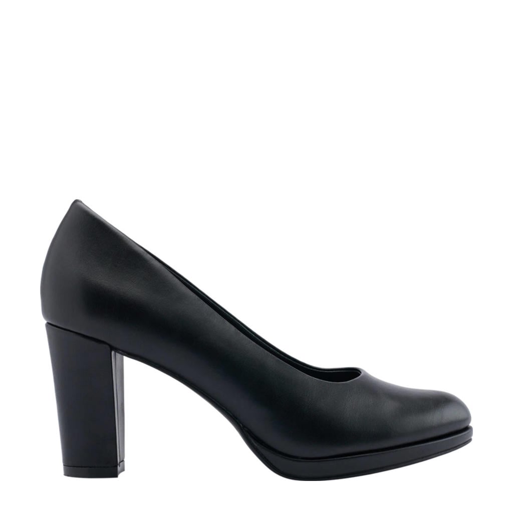 Zwarte dames Graceland pumps van imitatieleeri