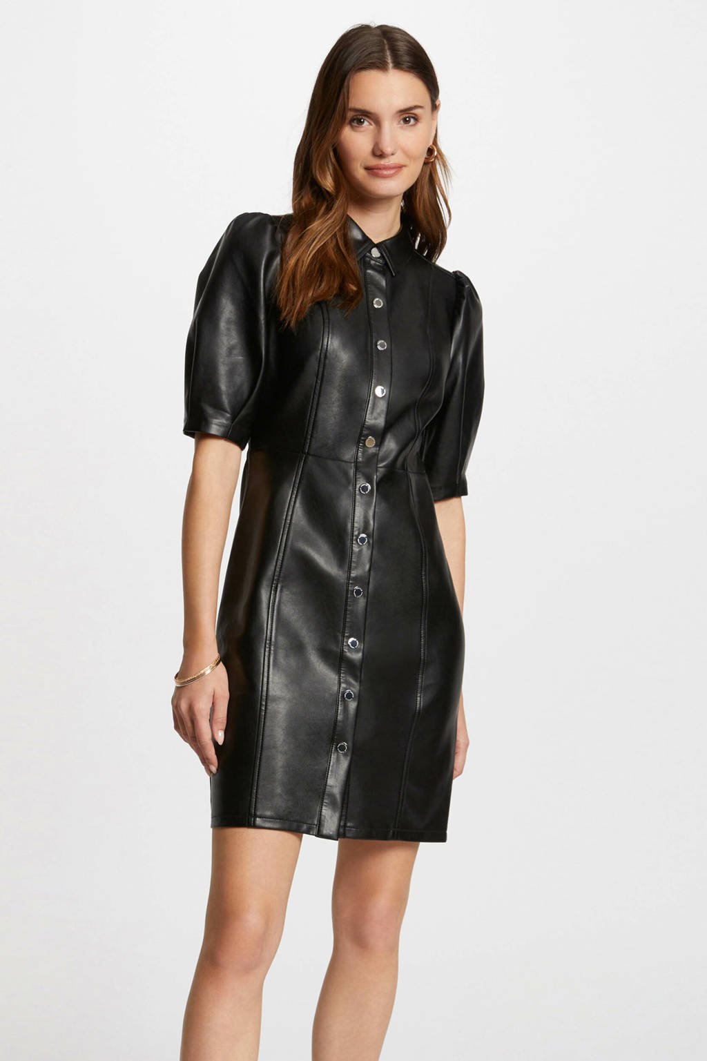 Imitatieleren Jurken Leren Jurk Wehkamp Morgan Imitatieleren Jurk