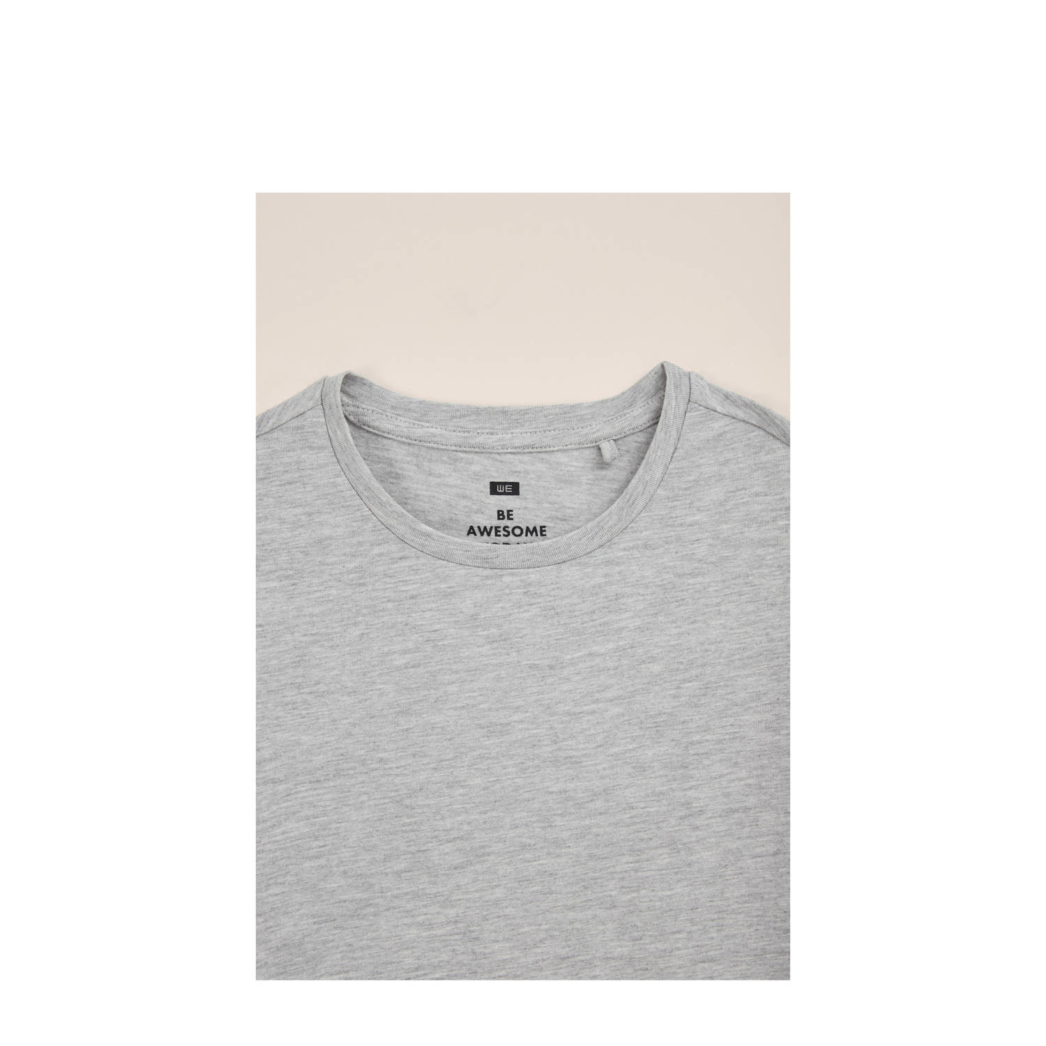 WE Fashion T-shirt grijs melange