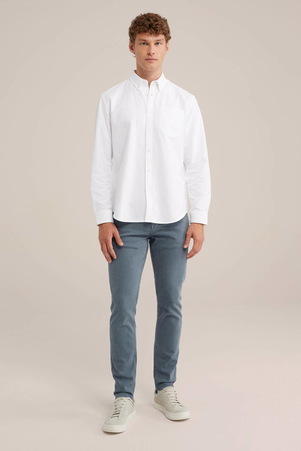 WE Fashion Blue Ridge slim fit jeans dark smoke