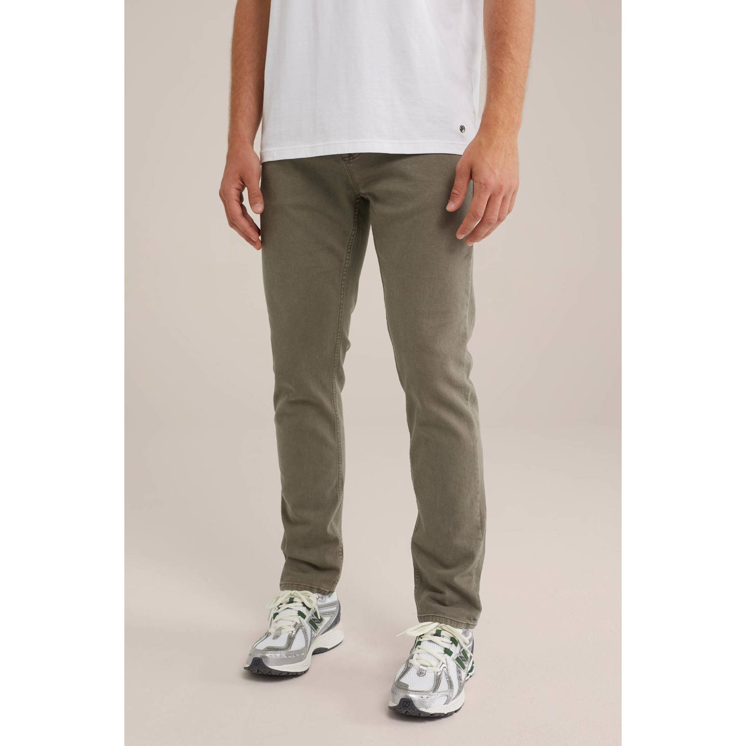 WE Fashion Blue Ridge slim fit jeans loden green