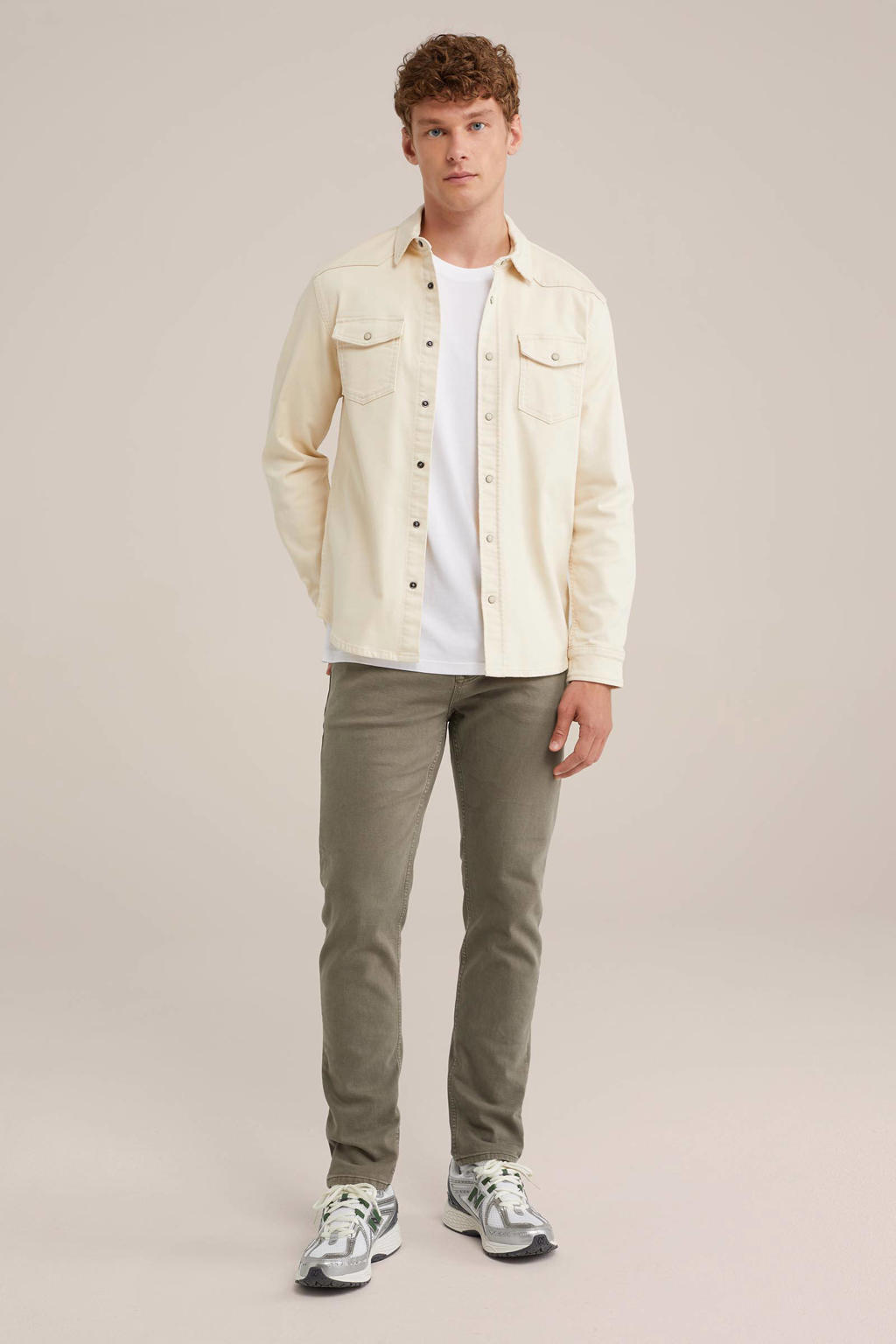 WE Fashion Blue Ridge slim fit jeans loden green
