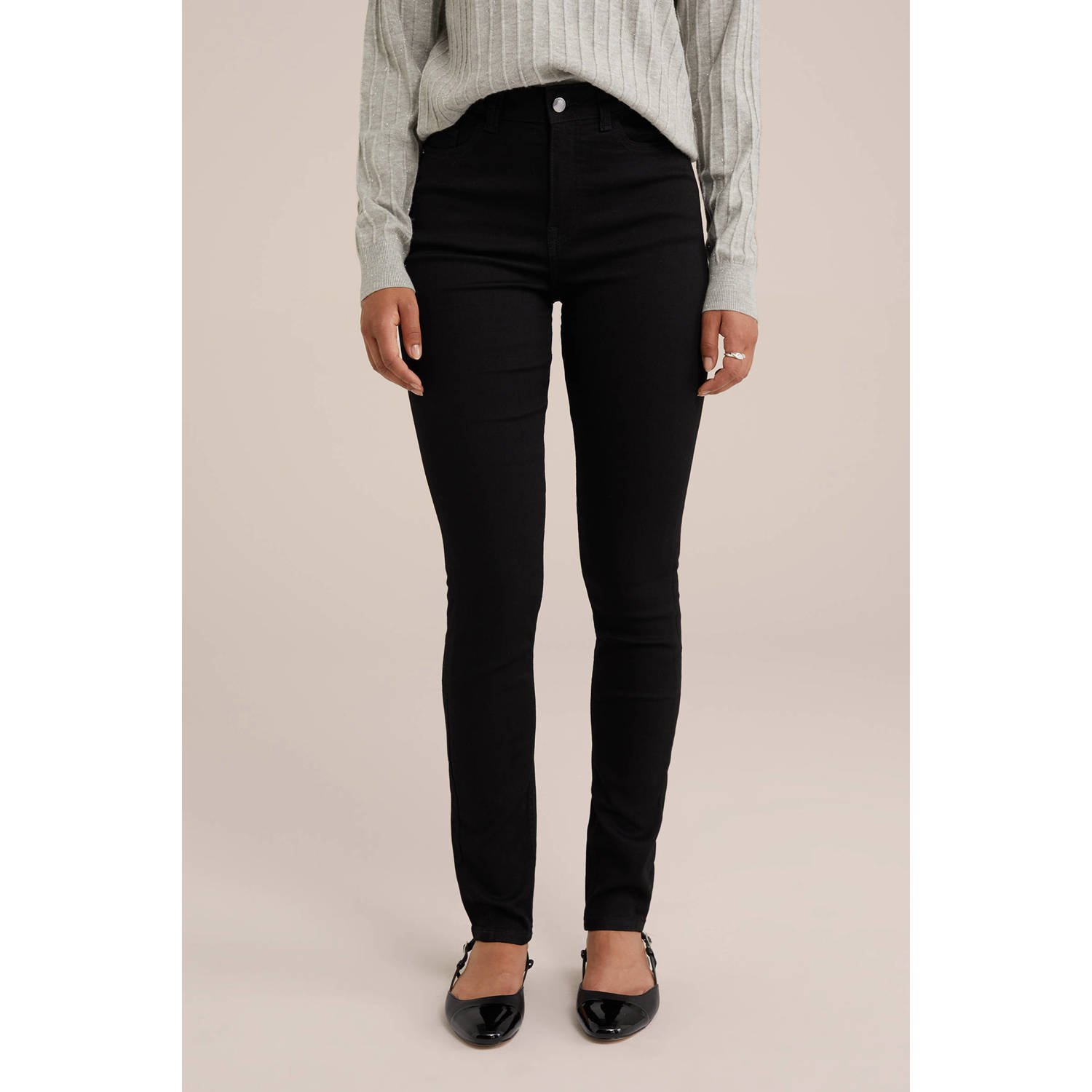 WE Fashion Blue Ridge skinny jeans black denim