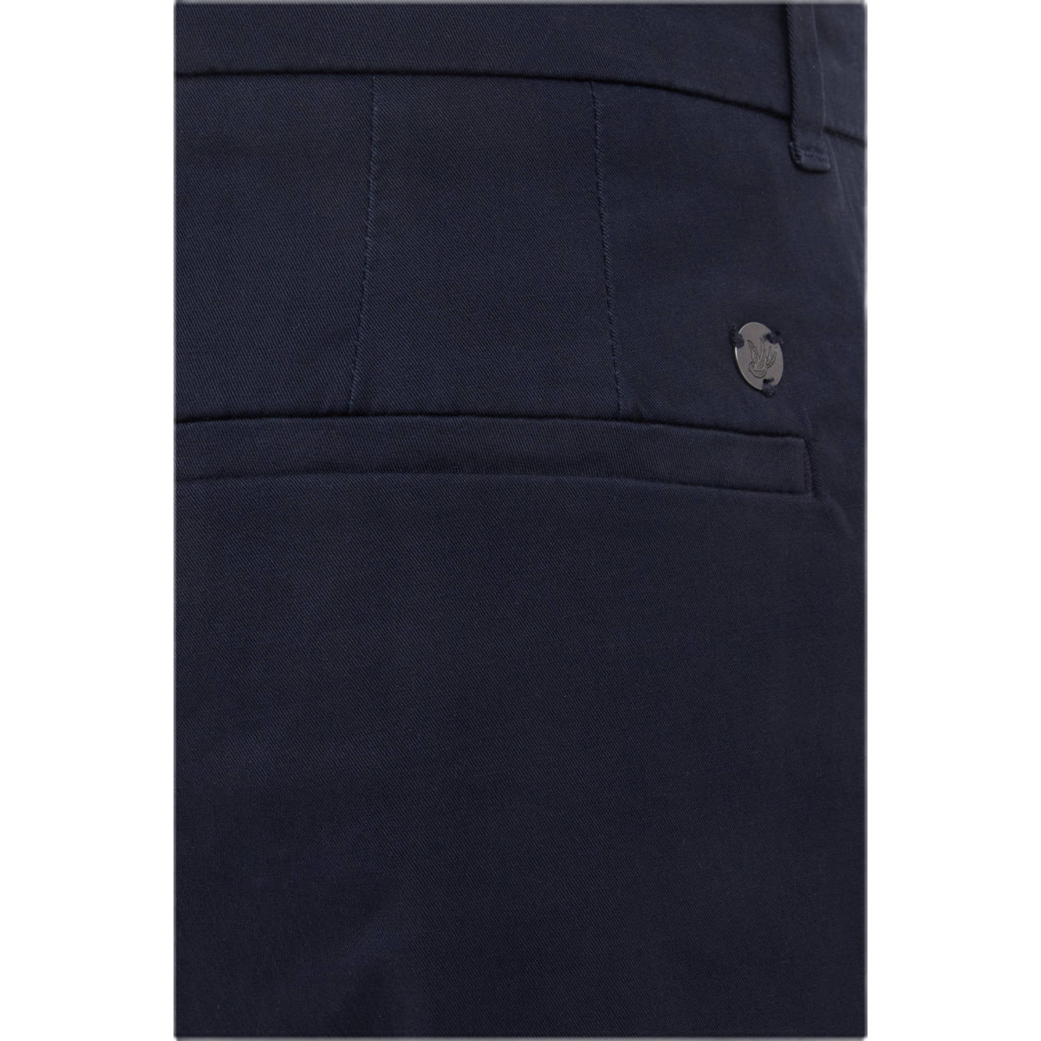 WE Fashion WE Fundamentals regular fit chino donkerblauw