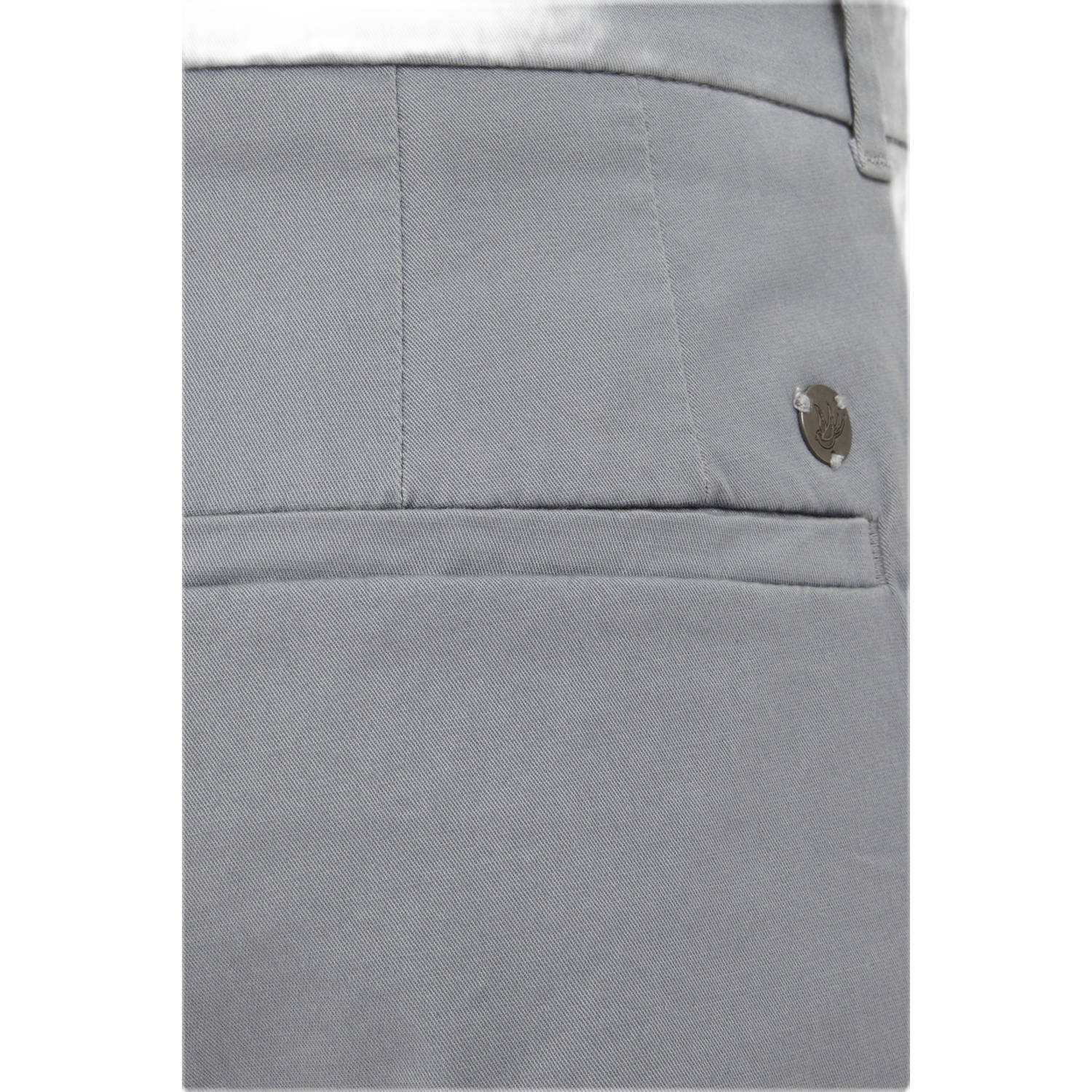 WE Fashion WE Fundamentals regular fit chino grijs