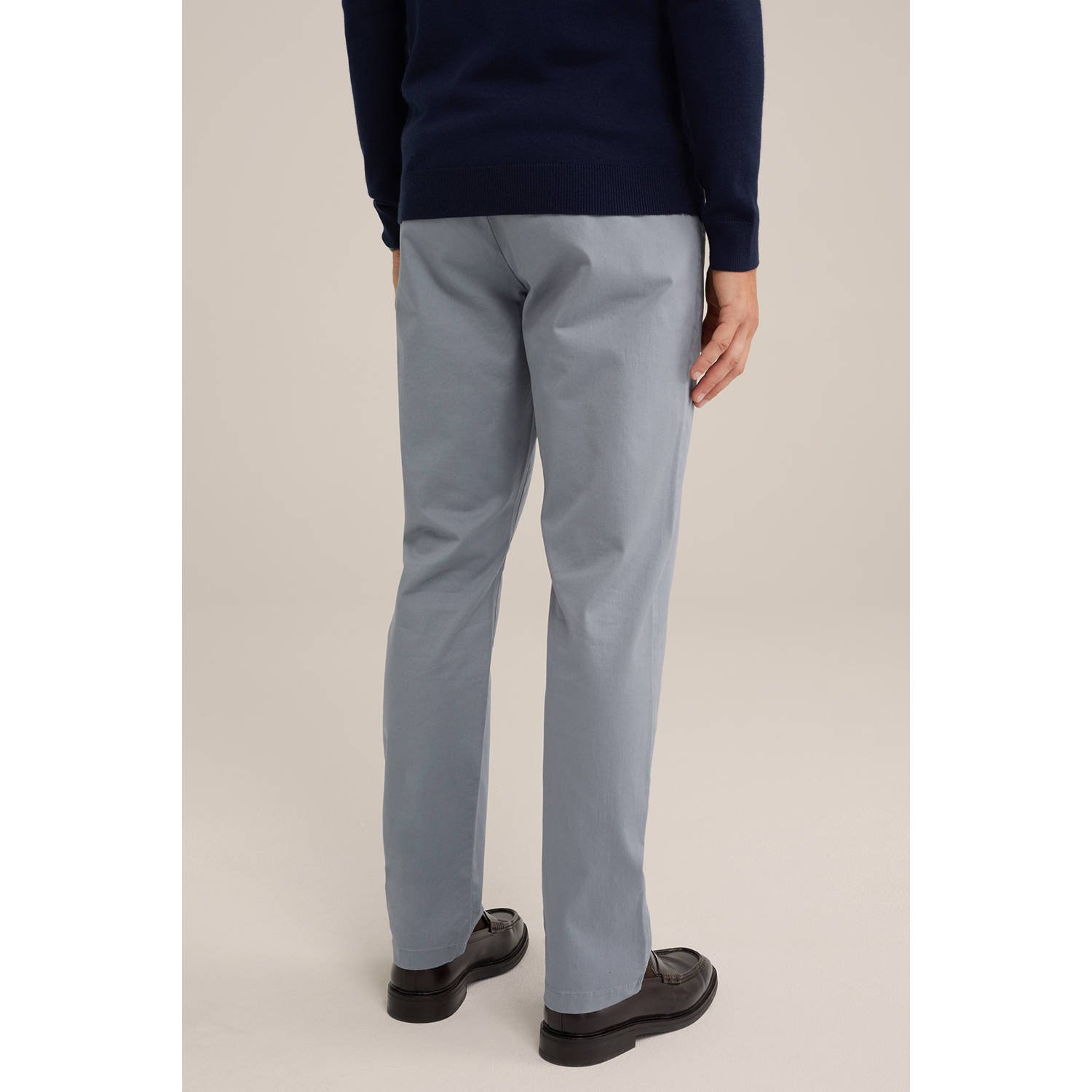 WE Fashion WE Fundamentals regular fit chino grijs