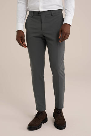 slim pantalon grijsgroen