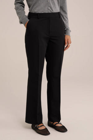 bootcut regular waist pantalon zwart