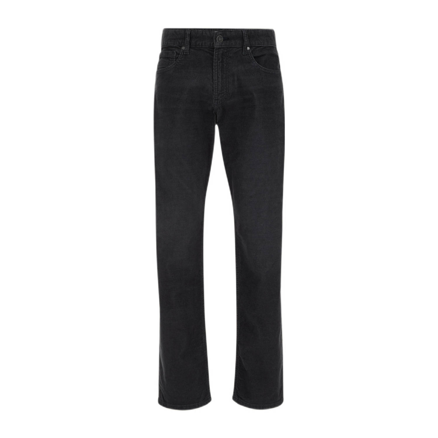 WE Fashion Blue Ridge corduroy regular fit broek blue black