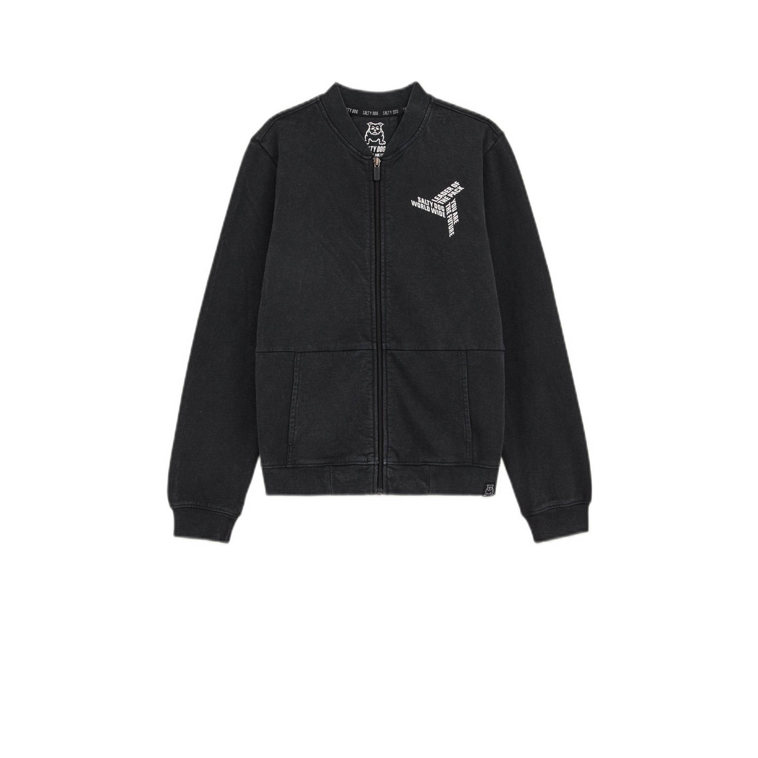 Salty Dog sweatvest grijszwart