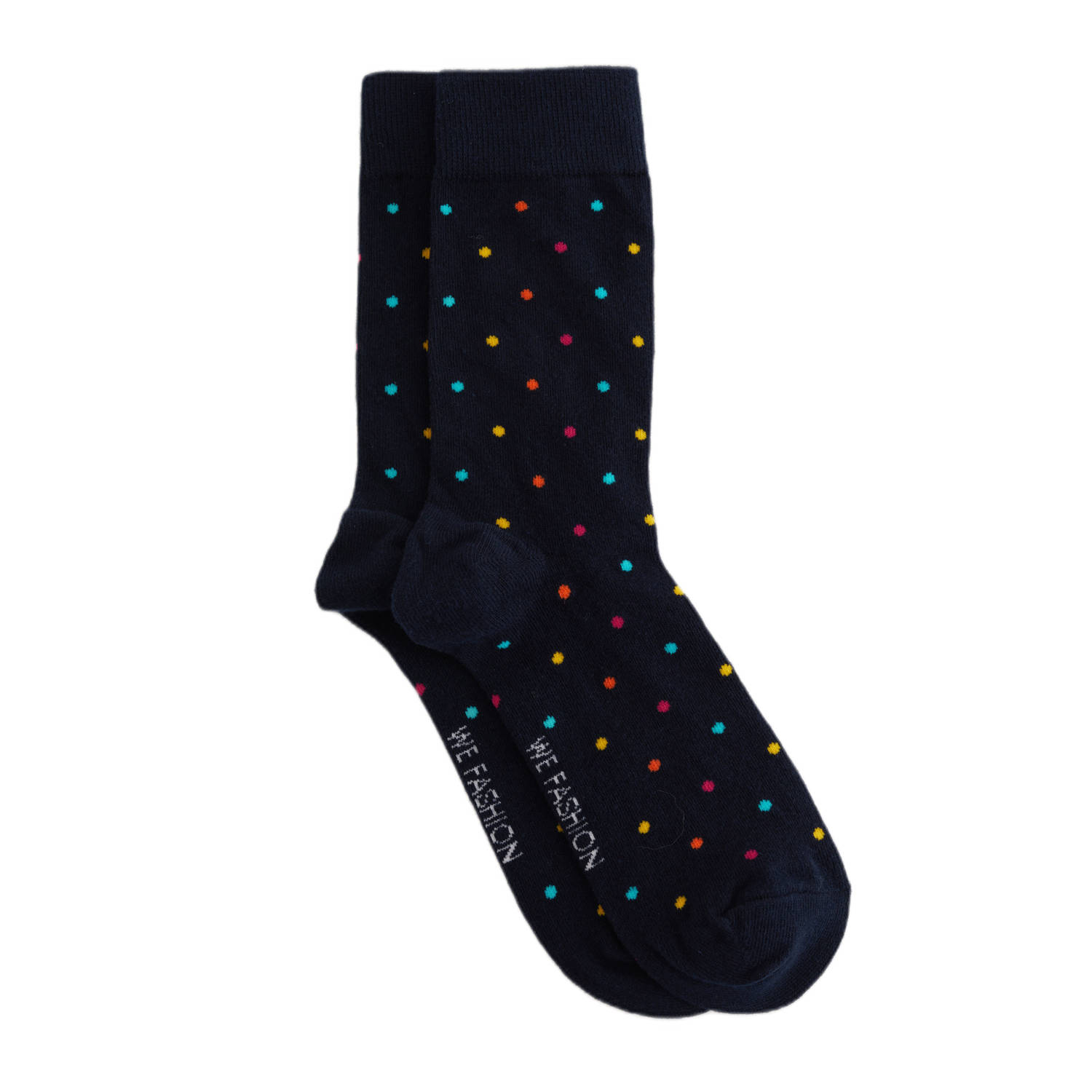 WE Fashion sokken met stippen donkerblauw