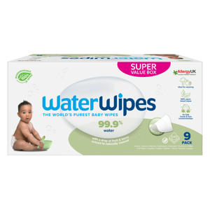 Wehkamp WaterWipes snoetendoekjes voordeelverpakking - 9 x 60 stuks (540 doekjes) aanbieding