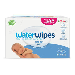 Wehkamp WaterWipes billendoekjes voordeelverpakking - 12 x 60 stuks (720 doekjes) aanbieding