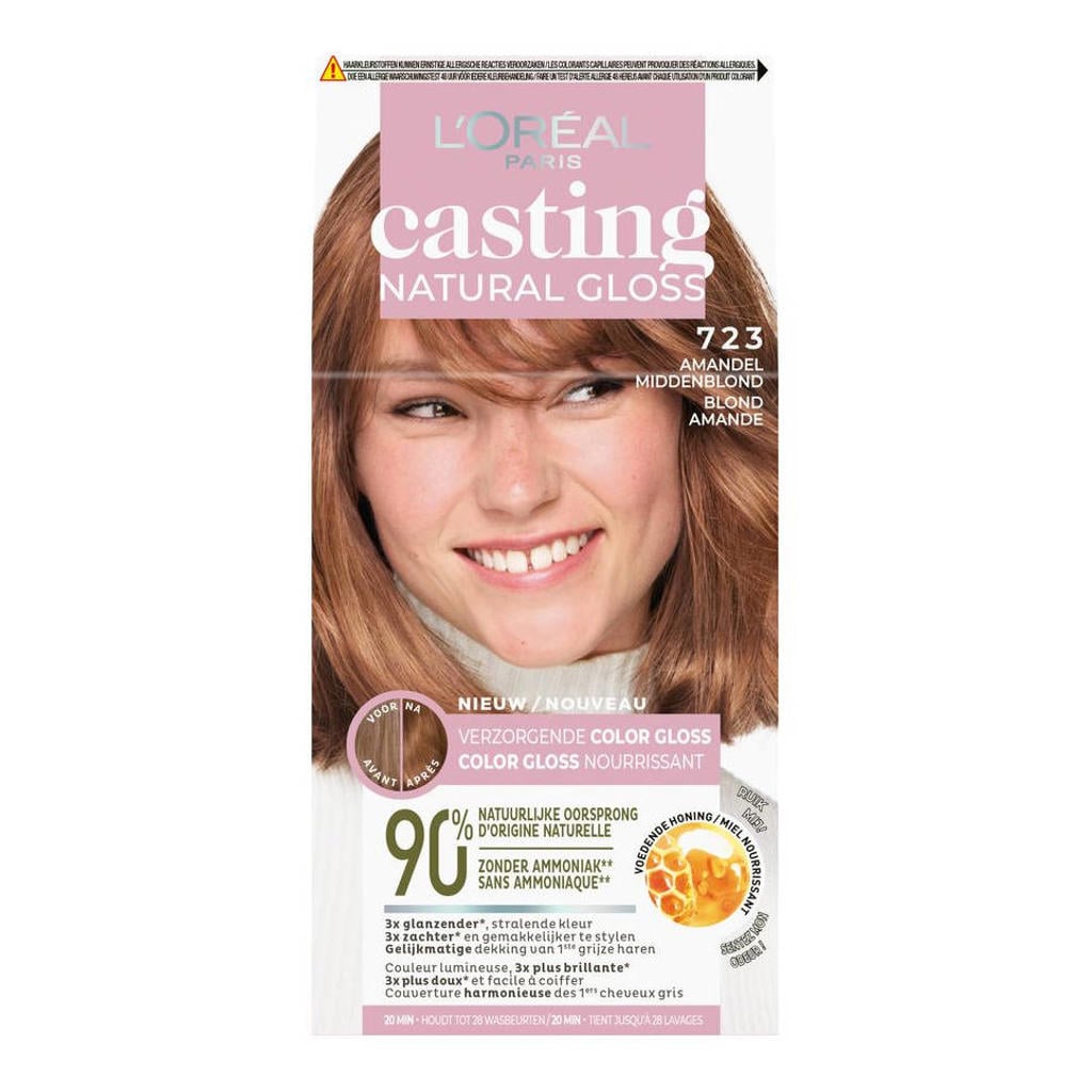 L'Oréal Paris Casting Natural Gloss haarkleuring - Amandel Middenblond