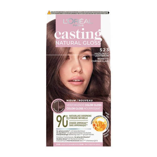Wehkamp L'Oréal Paris Casting Natural Gloss haarkleuring - Hazelnoot Lichtbruin aanbieding