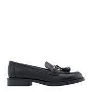 thumbnail: Zwarte dames Graceland loafers van imitatieleer met effen