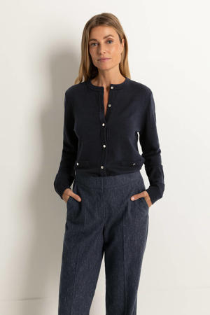 wollen vest marine