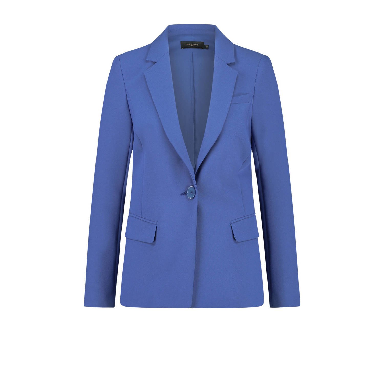 Claudia Sträter getailleerde blazer blauw