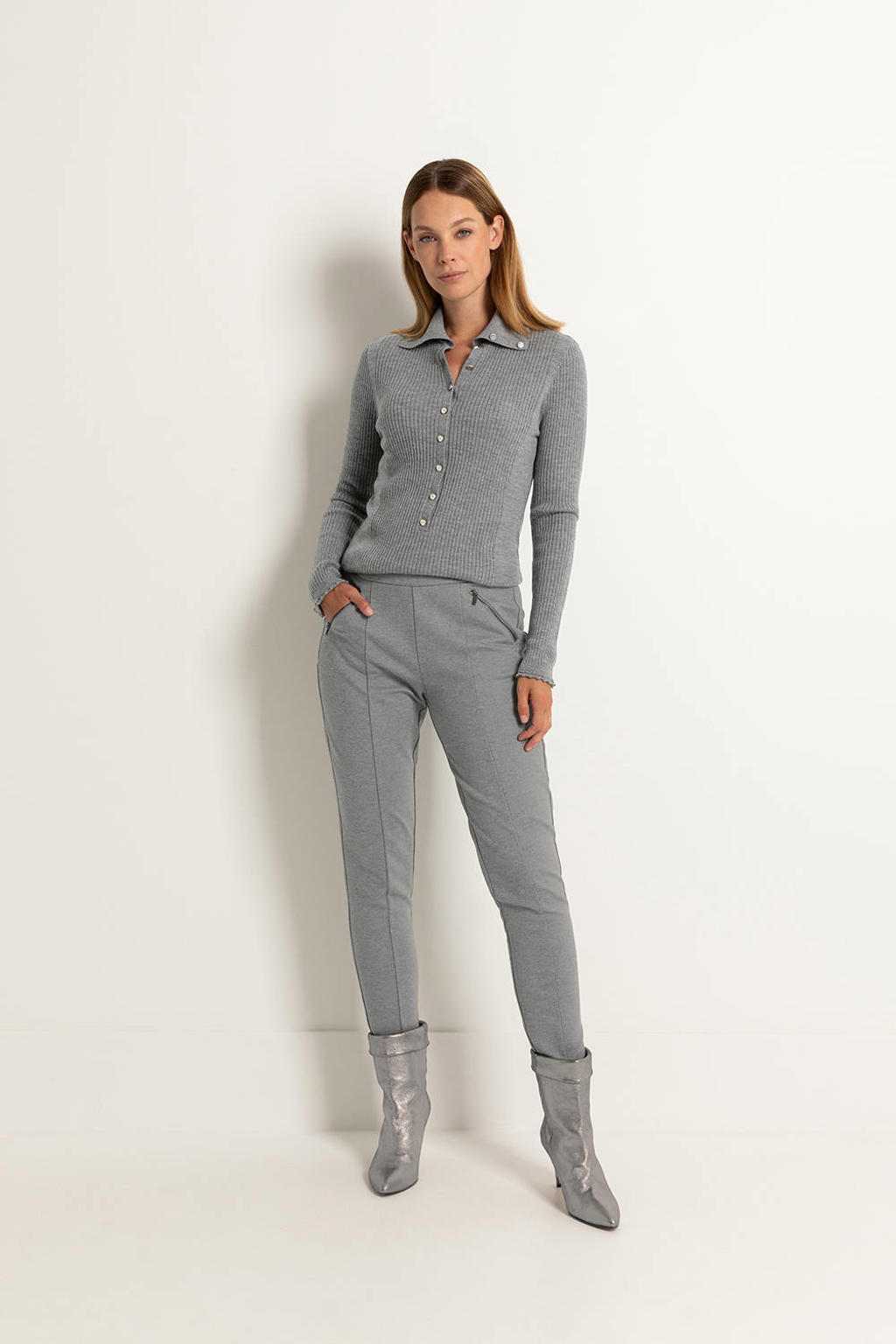 lichtgrijze broek dames