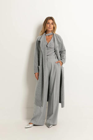 wollen vest grijs