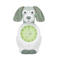 Zazu Davy de hond slaaptrainer met uurwerk - groen