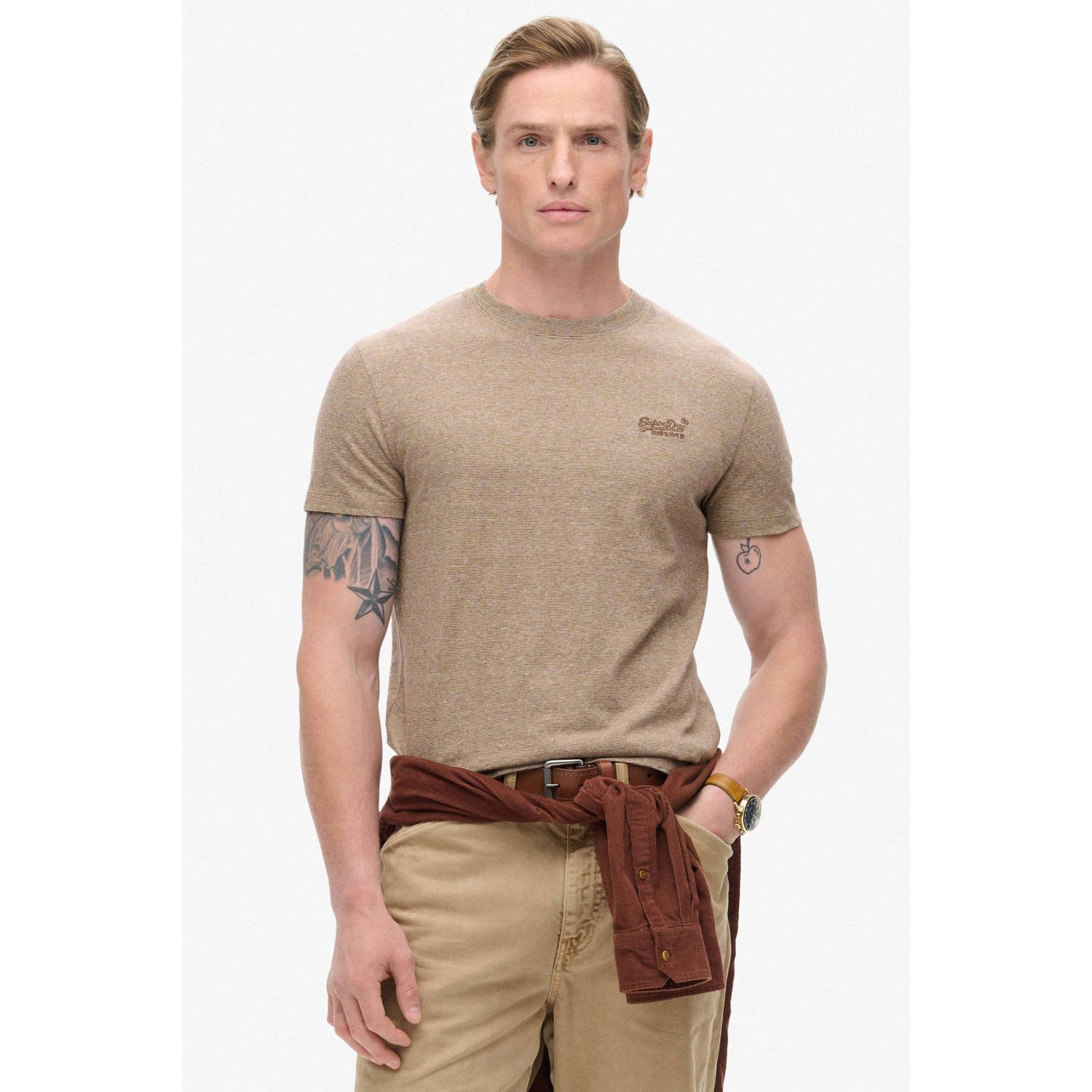 Superdry Shirt met ronde hals Organic Cotton Essential Logo T-Shirt