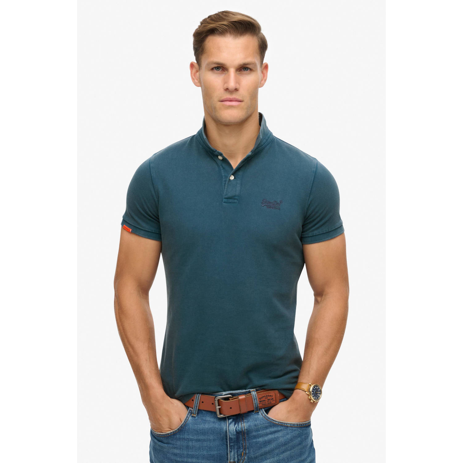 Superdry Polo Shirt Korte Mouw Vintage vernietigen poloshirt