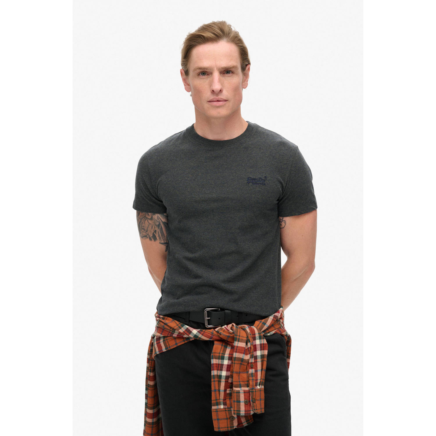 Superdry T-shirt Korte Mouw T-shirt en coton bio Essential Logo