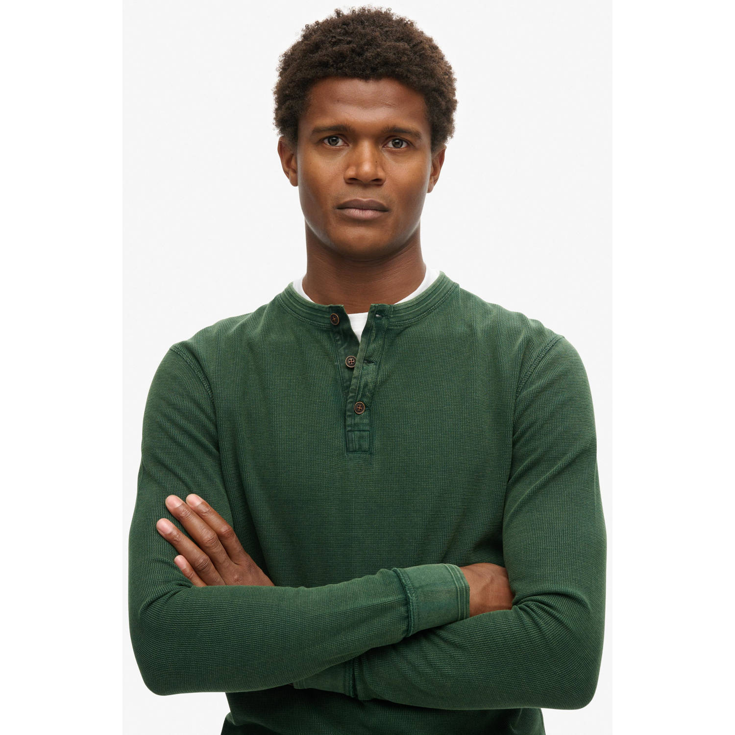 Superdry longsleeve groen