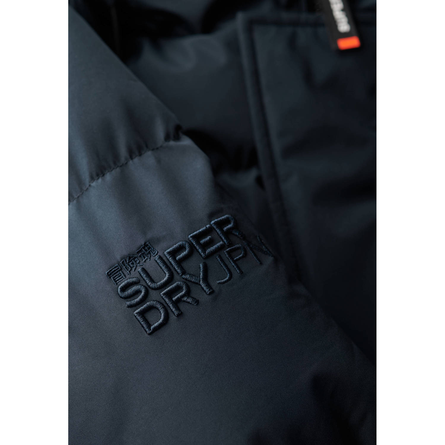 Superdry gewatteerde winterjas donkerblauw