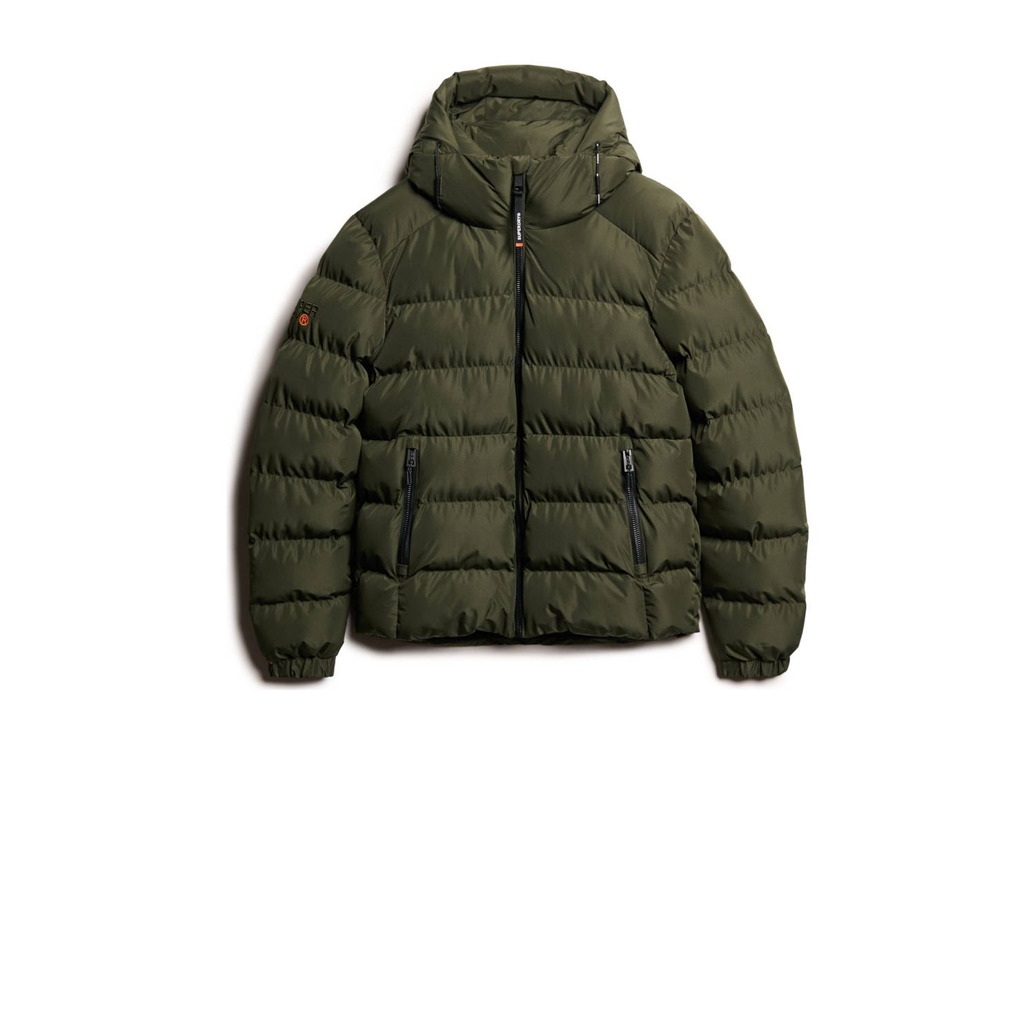 Superdry gewatteerde jas kaki