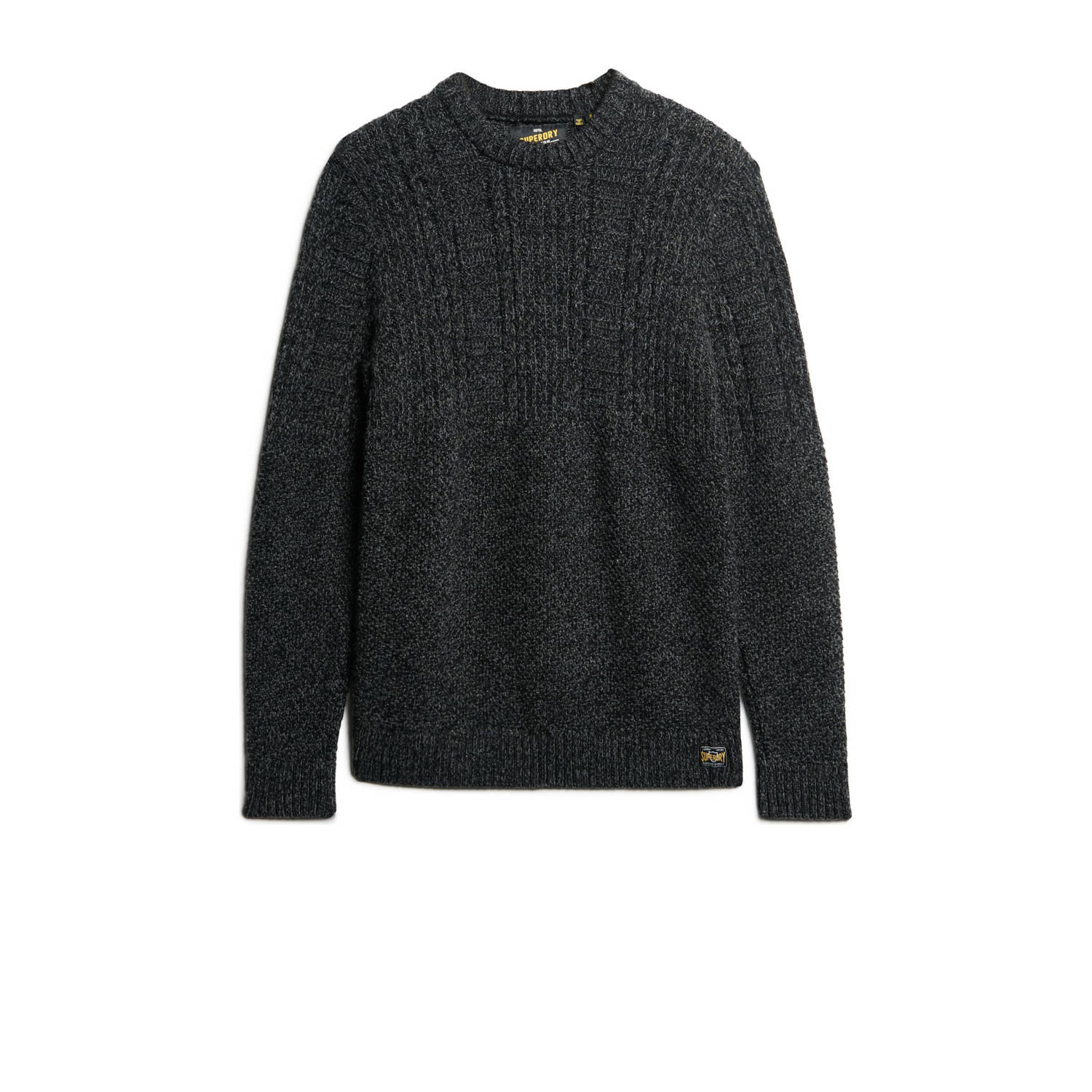 Superdry wol gebreide trui antraciet