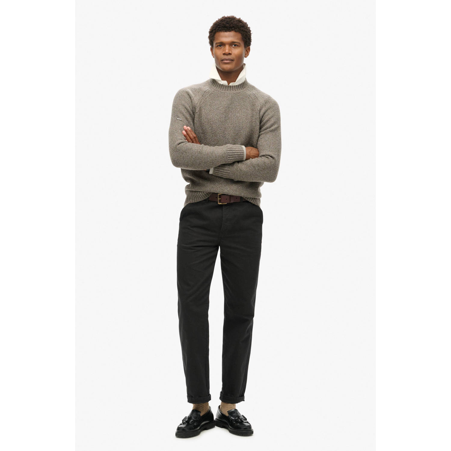 Superdry gebreide trui bruin