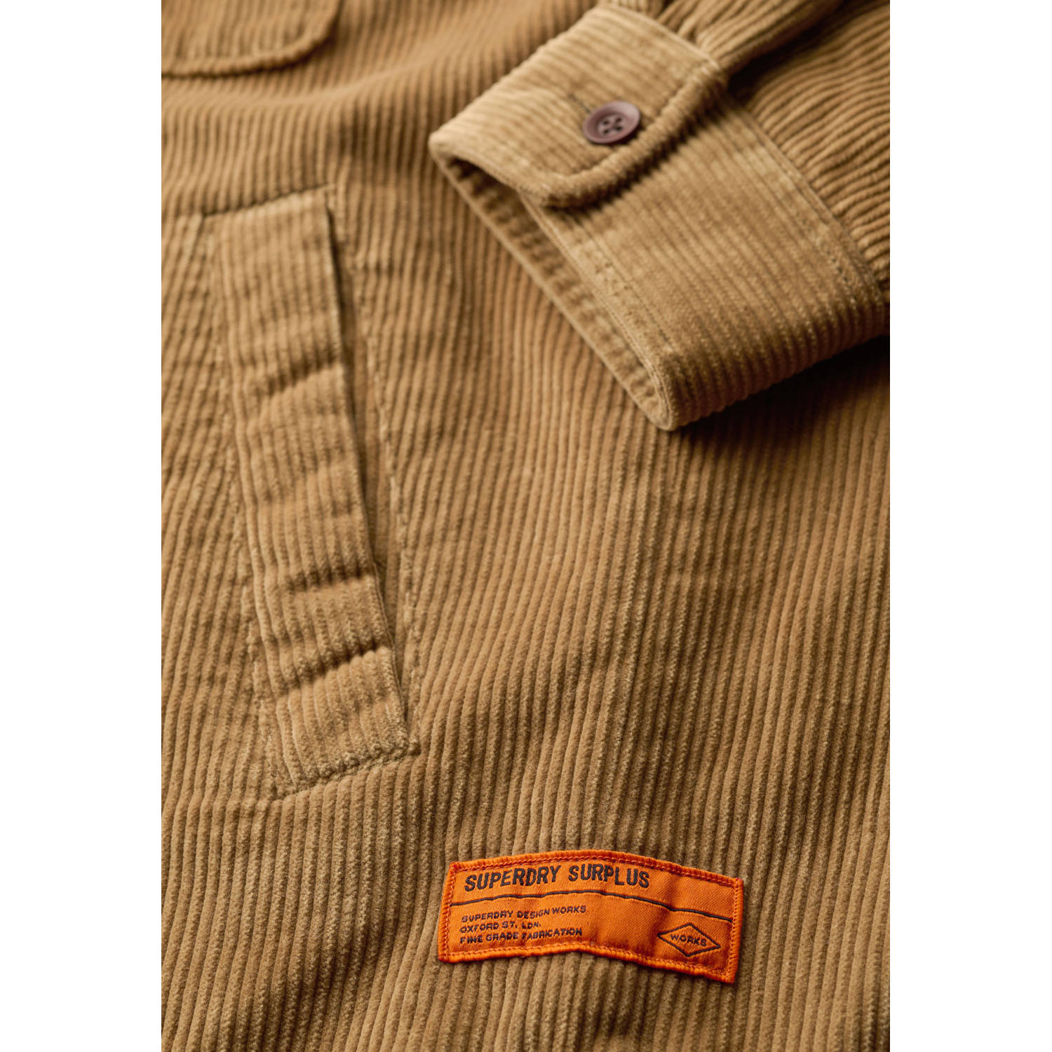 Superdry corduroy overshirt Surplus camel