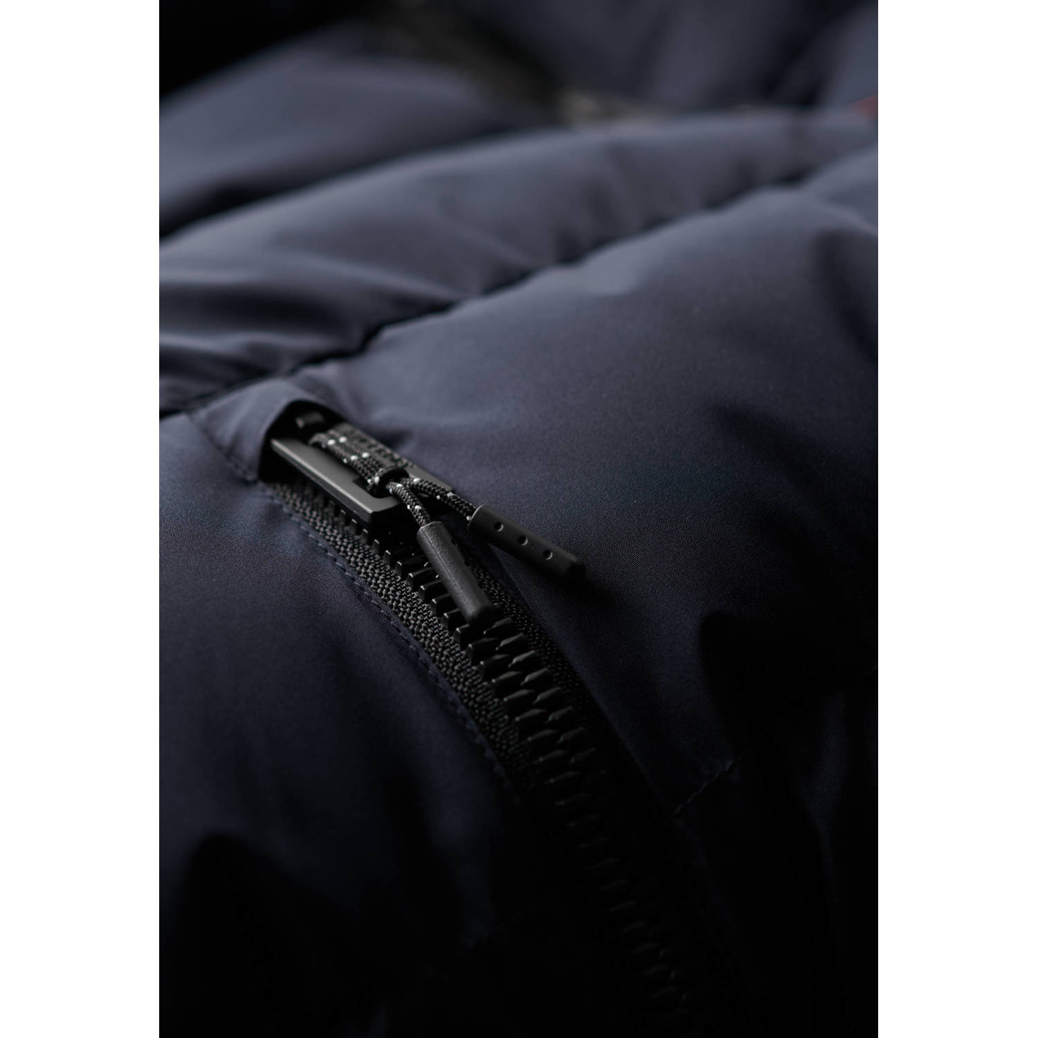 Superdry gewatteerde jas donkerblauw