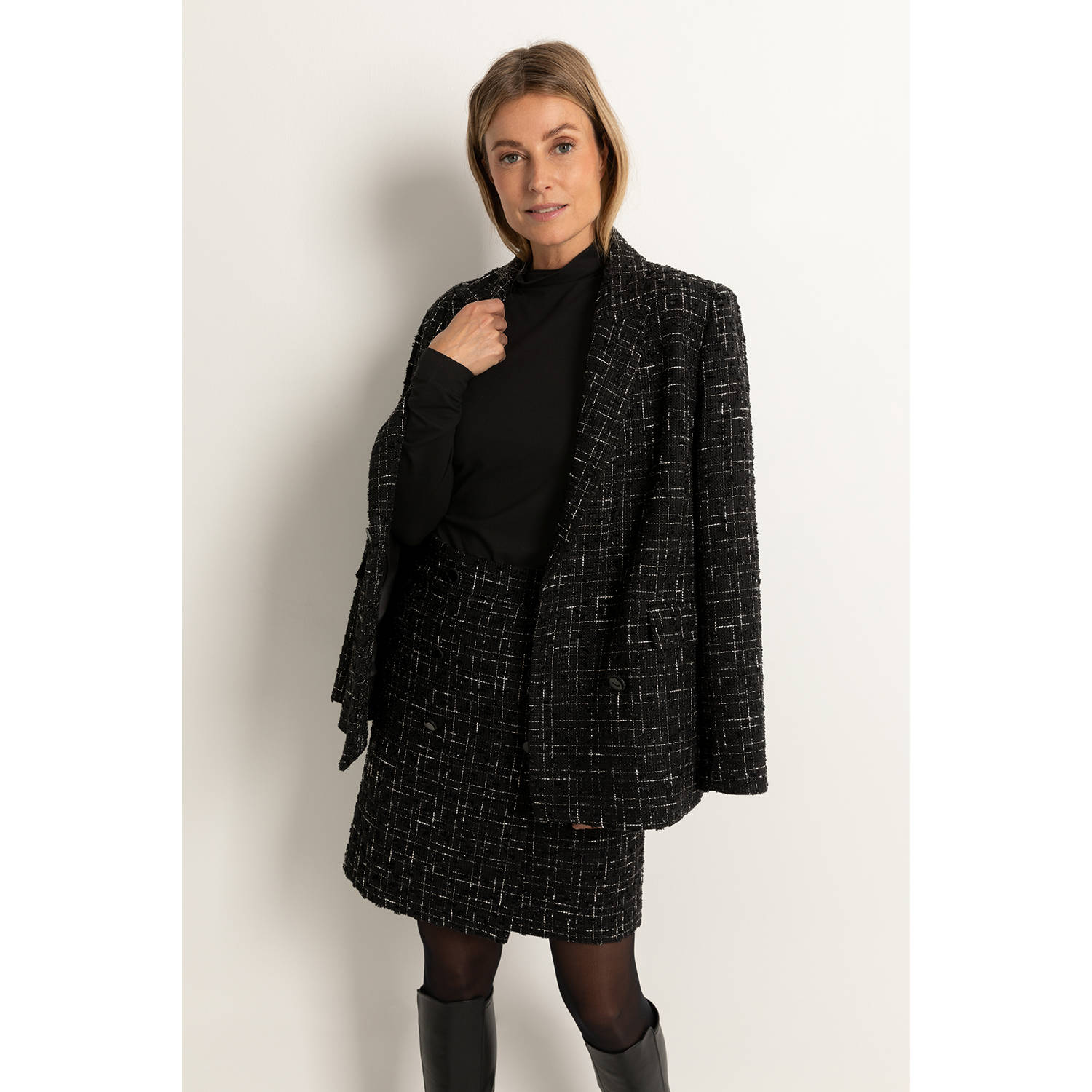 Claudia Sträter regular blazer zwart
