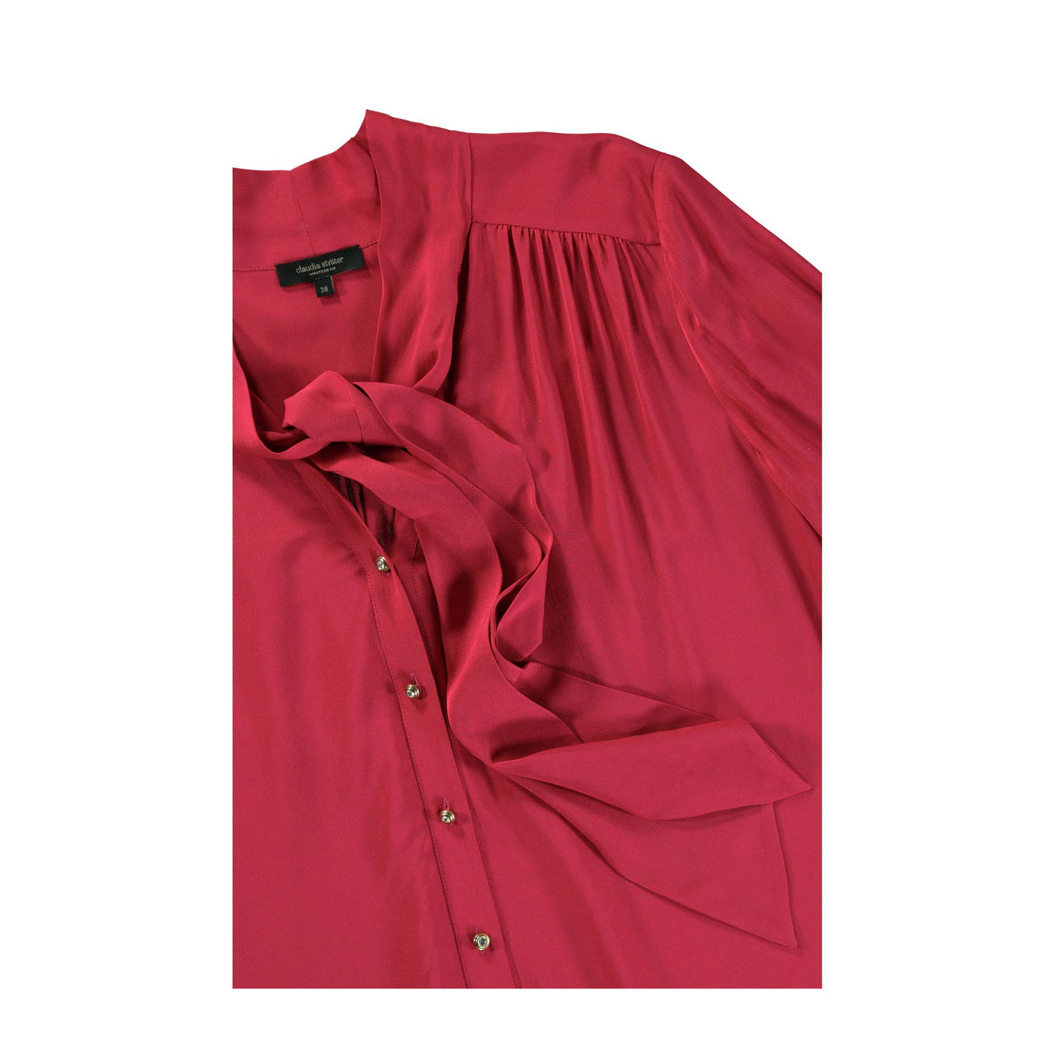 Claudia Sträter geweven blouse roze