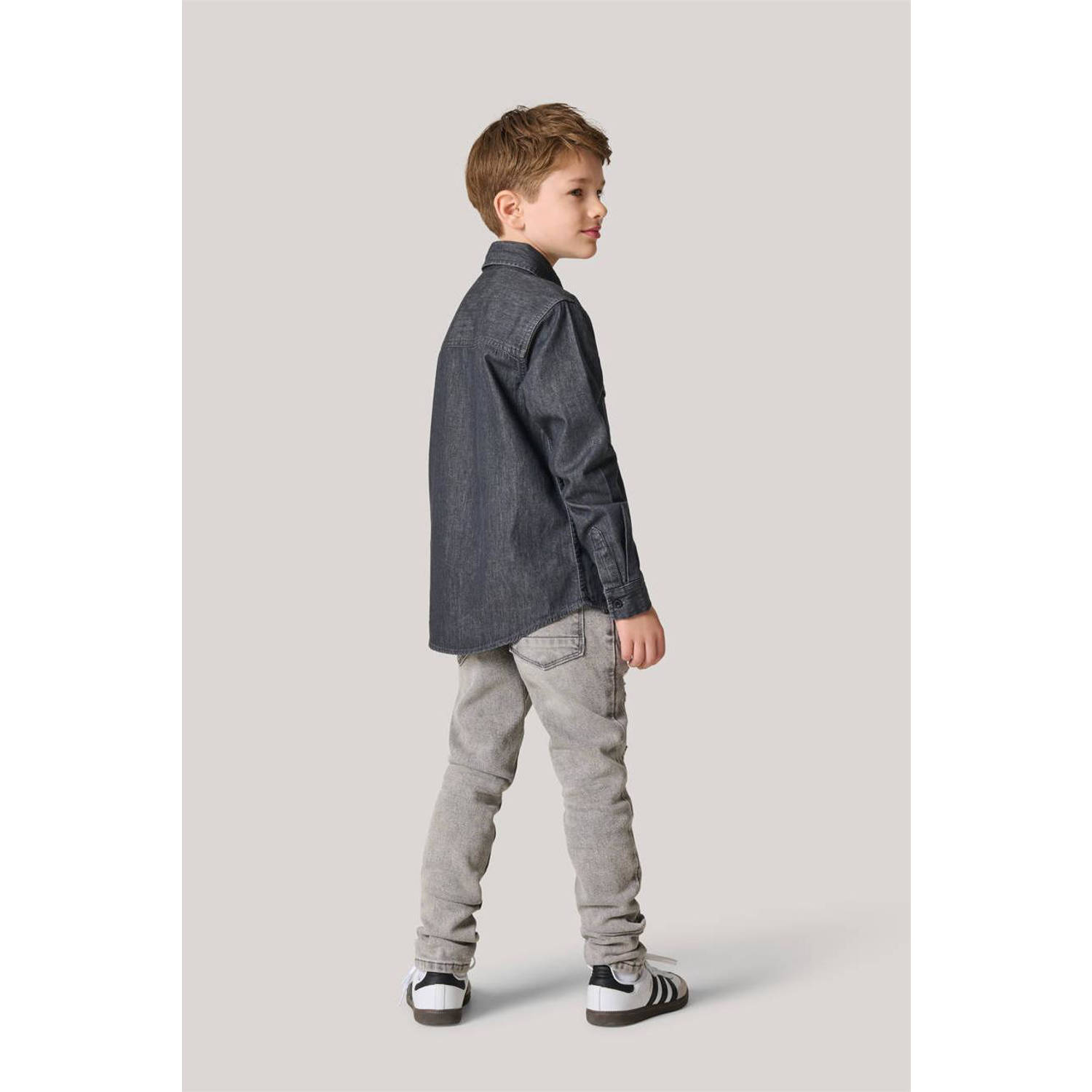 Shoeby denim overhemd grey denim