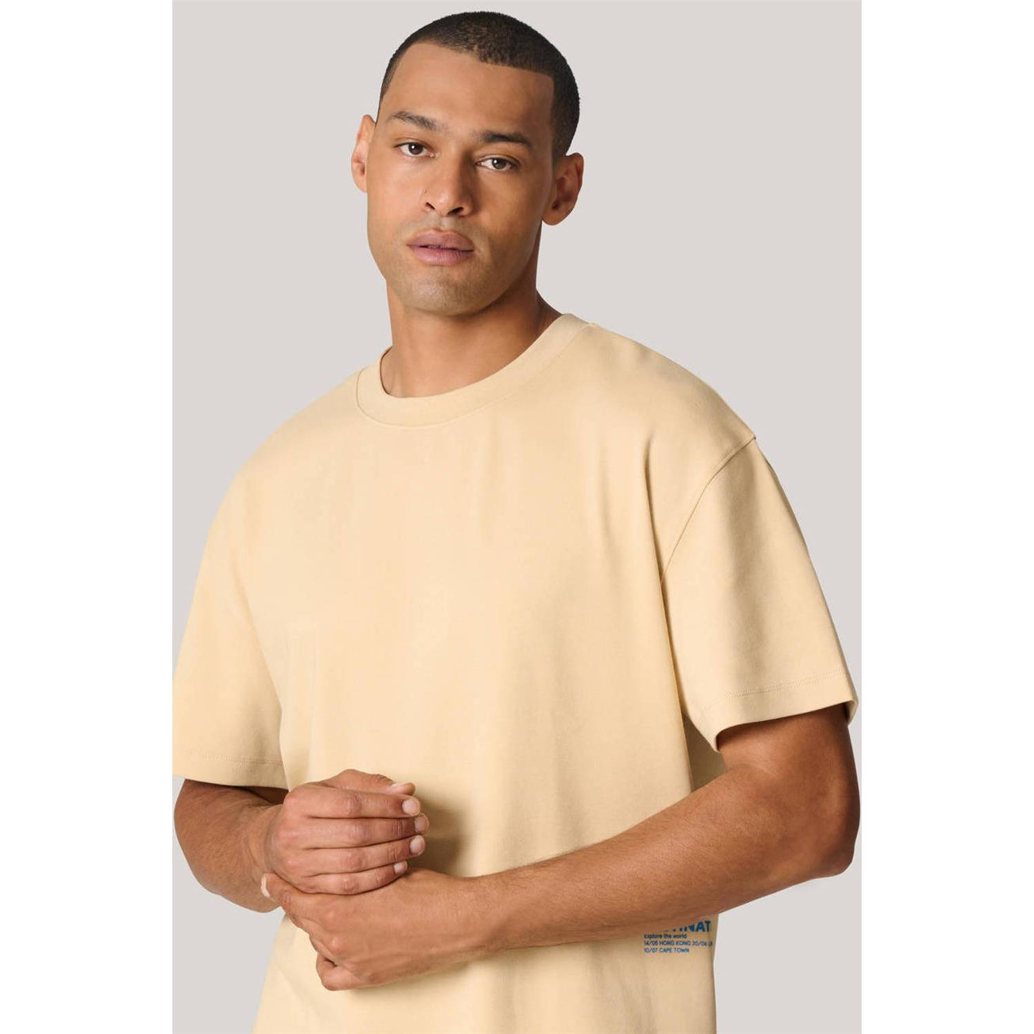 Shoeby regular fit T-shirt zand