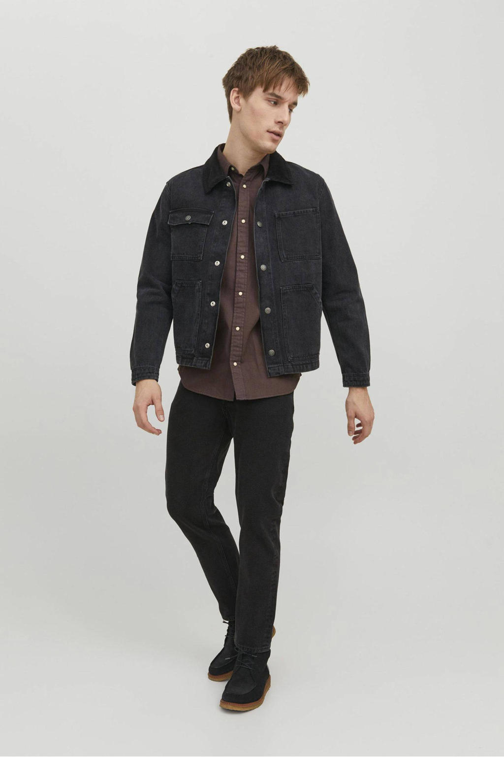 JACK & JONES JEANS INTELLIGENCE JJICHRIS JJORIGINAL relaxed fit jeans black denim