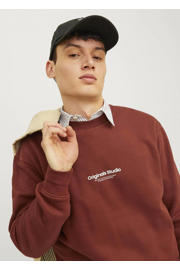 thumbnail: JACK & JONES ORIGINALS sweater JORVESTERBRO met printopdruk brandy brown