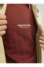 thumbnail: JACK & JONES ORIGINALS sweater JORVESTERBRO met printopdruk brandy brown