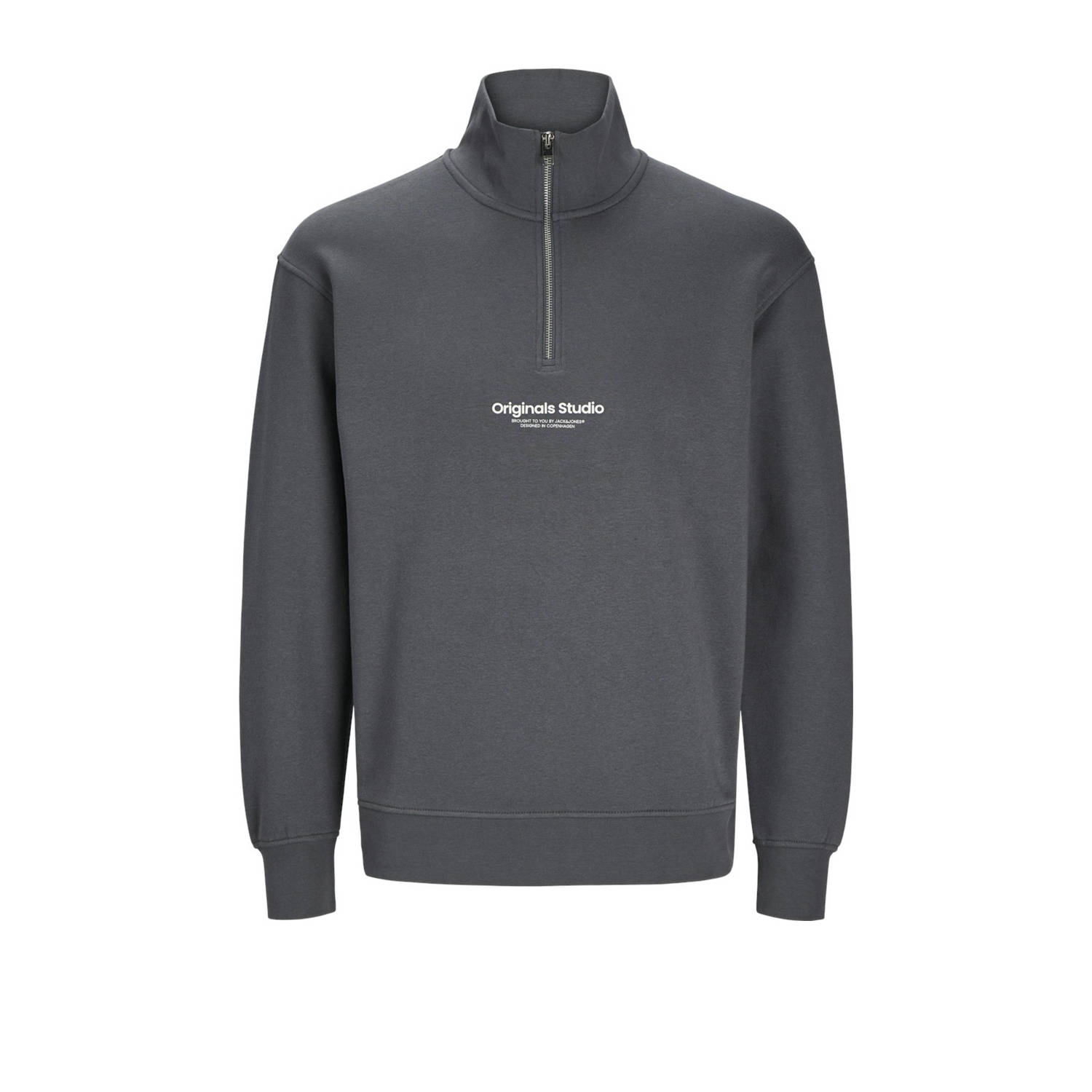 JACK & JONES ORIGINALS sweater JORVESTERBRO met printopdruk iron gate